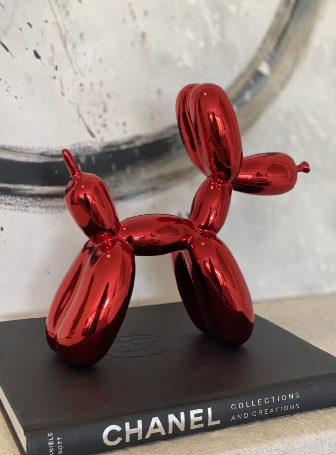 Balloon Dog Metallic Red - Grande