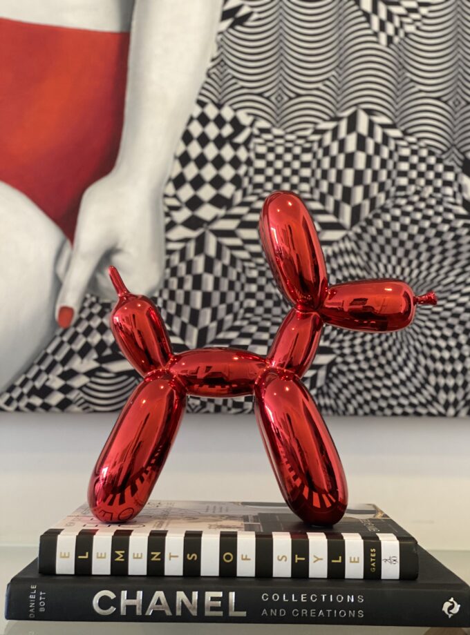 Balloon Dog Metallic Red - Grande