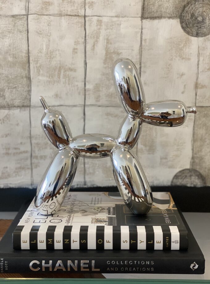 Balloon Dog Silver - Grande