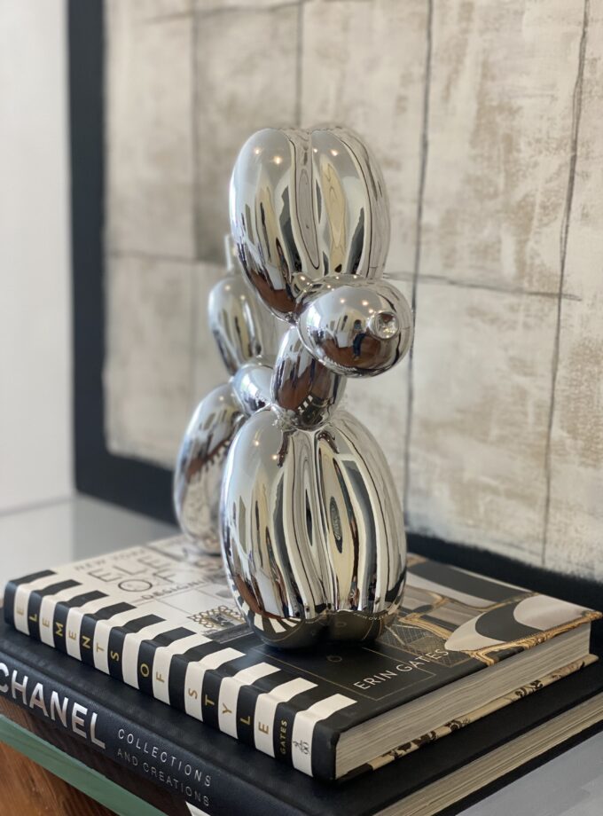 Balloon Dog Silver - Grande