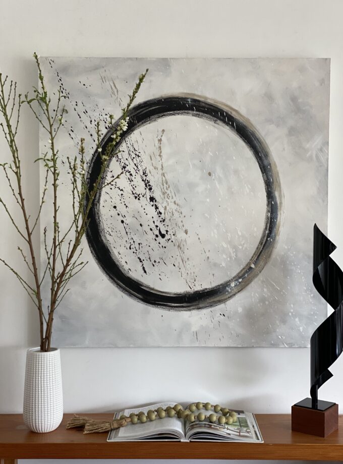 Abstracta - Cuadro "Destellos" -  100 x 100 cm