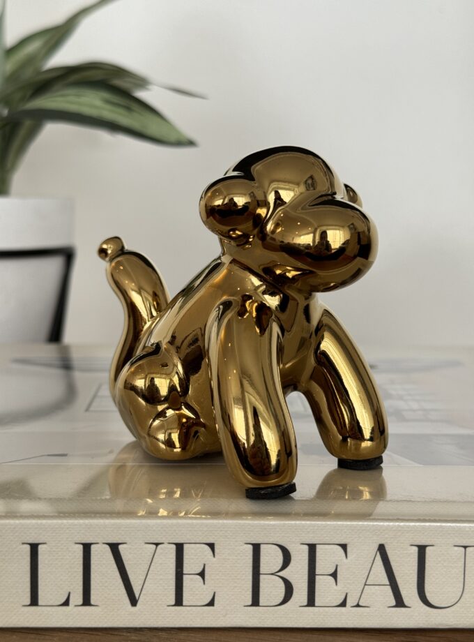 Balloon Monkey Golden  - Mini
